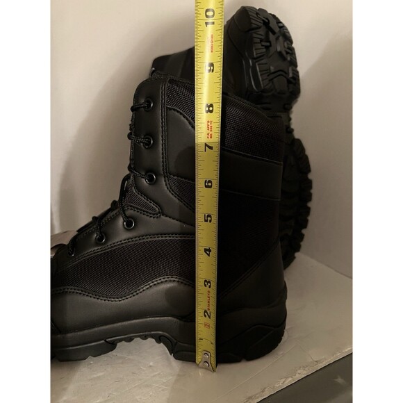 Interceptor Boots Mens 11 Wide Black Leather Force Tactical Steel Toe Work NEW - Picture 10 of 10